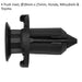 20 PACK Black Push Rivet Trim Clip - 18mm x 25mm - For Honda Mitsubishi & Toyota Loops