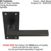 4x PAIR Straight Bar Handle on Slim Bathroom Backplate 150 x 50mm Matt Black Loops