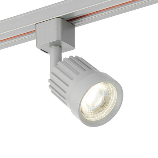 Adjustable Ceiling Track Spotlight Silver Round 10W Cool White LED Downlight Loops