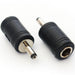 3.5x1.3mm Male to 5.5x2.1mm Female DC Adapter Converter Jack Camera Plug CCTV Loops