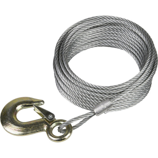 10m Winch Cable - 540kg Capacity - Suitable For ys04585 Geared Hand Winch Loops