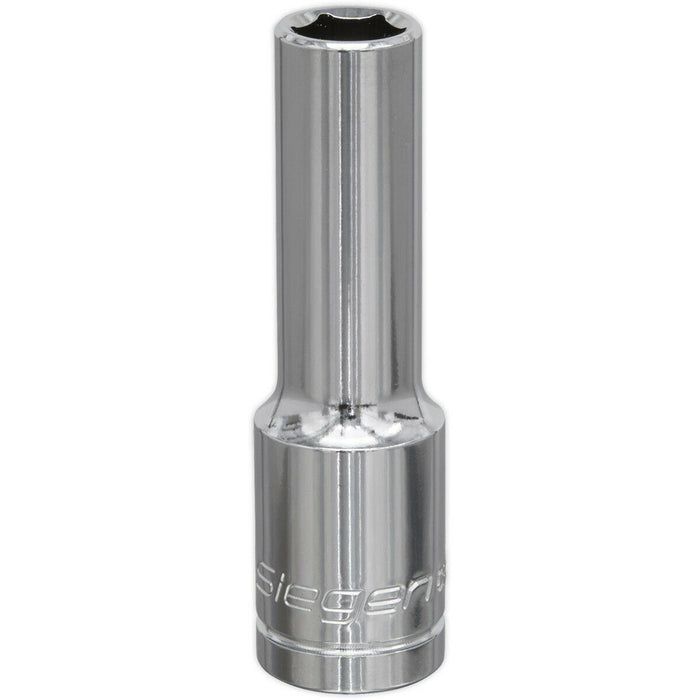 11mm Chrome Plated Deep Drive Socket - 1/2" Square Drive High Grade Carbon Steel Loops