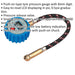 100psi DIGITAL Tyre Pressure Gauge with Push On Connector - Quick Release Hose Loops