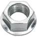 Pack of 100 Zinc Plated Serrated Flange Nut - 1.5mm Pitch - M10 - DIN 6923 Loops