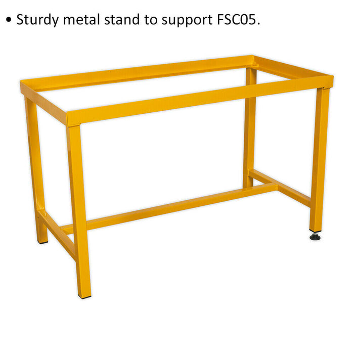 Floor Stand for ys04347 Hazardous Substance Cabinet - Sturdy Metal Support Stand Loops