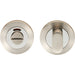 Round Thumbturn Lock and Release Concealed Fix Rose Polished Satin Steel Loops