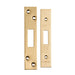 Square Forend Strike and Fixing Pack Suitable for Deadlocks Satin Brass Loops