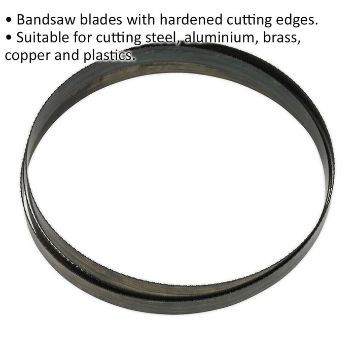 2105 x 20 x 0.9mm Bi-Metal Bandsaw Blade - 24 TPI Hardened Cutting Edges Metal Loops