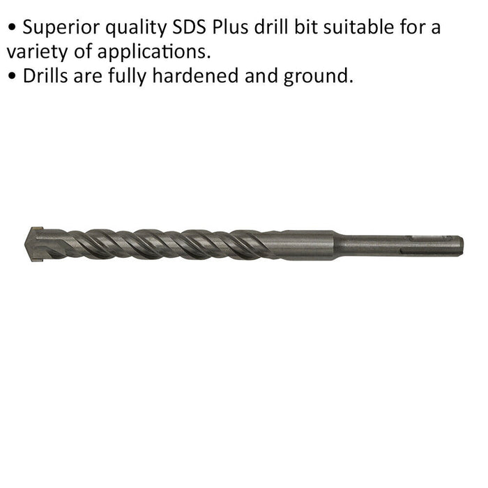 17 x 200mm SDS Plus Drill Bit - Fully Hardened & Ground - Smooth Drilling Loops