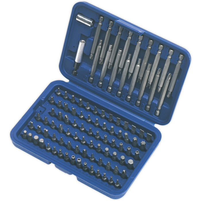 99 Piece Power Tool Security Bit Set - Long and Short Bits - Magnetic Extension Loops