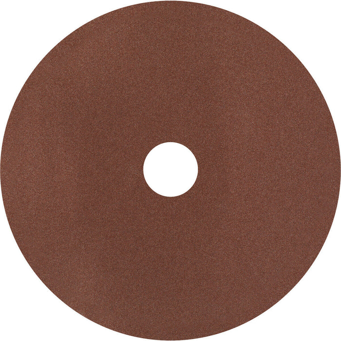 25 PACK 115mm Fibre Backed Sanding Discs - 120 Grit Aluminium Oxide Round Sheet Loops