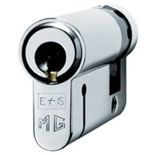 41mm Euro Single Cylinder Lock Keyed to Differ 15 Pin Polished Chrome Door Loops