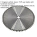 355mm x 2.4mm Cut-Off Circular Saw Blade 72 TPU 25.4mm Bore Steel Aluminium Cut Loops