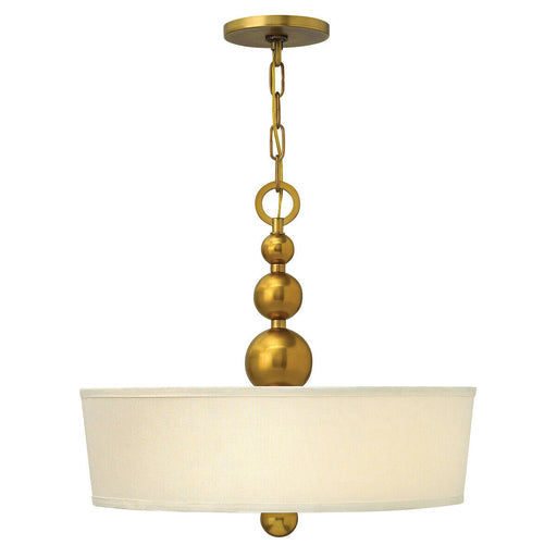3 Bulb Ceiling Pendant Light Fitting Vintage Brass LED E27 60W Bulb Loops