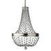 8 Bulb Chandelier LIght Highly Polished Nickel LED E14 60W Loops