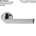 Flat Faced Lever on Concealed Fix Round Rose 50.5mm Diameter Polished Chrome Loops