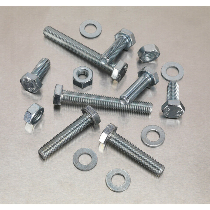 150 Piece Setscrew Nut & Washer Assortment - High Tensile Steel - M10 Metric Loops