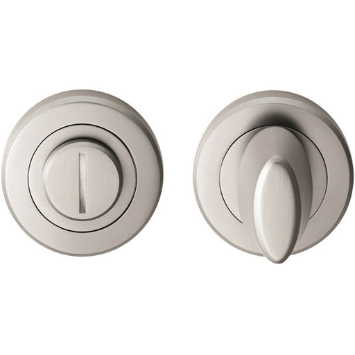Thumbturn Lock and Release Handle Beveled Edge Concealed Fix Satin Chrome Loops