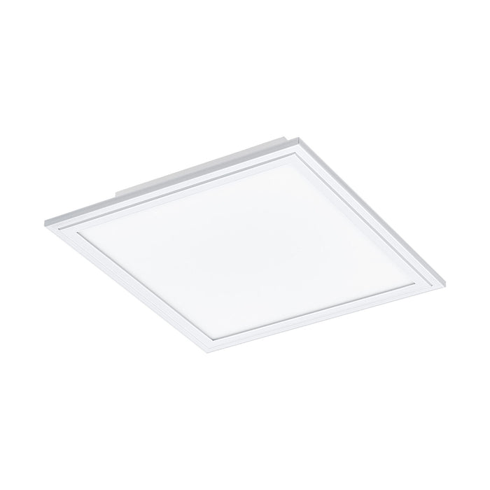 Wall / Ceiling Light White Aluminium 300mm Square Panel 16W Built in LED 4000K Loops