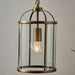 Hanging Ceiling Pendant Light Brass & Glass Lantern Box Shade Lamp Bulb Holder Loops