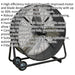 36" PREMIUM High Velocity Drum Fan - 2 Speed Settings - Wheeled Tilting Stand Loops