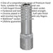 12mm Steel Deep Drive Socket - 1/2" Square Drive - Chrome Vanadium Socket Loops