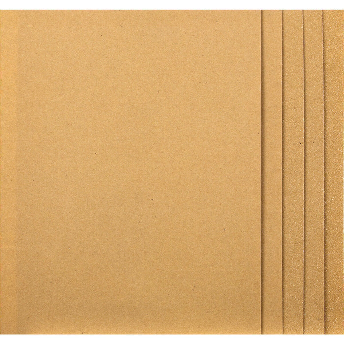 5 PACK Assorted Glasspaper - 280 x 230mm - Suitable for Hand Use Wood Paint Loops