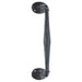 2x Offset Traditional Forged Pull Handle 263.5 x 67mm Black Antique Door Handle Loops