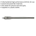 13 x 152mm Fully Hardened Wood Drill Bit - Hex Shank - High Performance Woodwork Loops