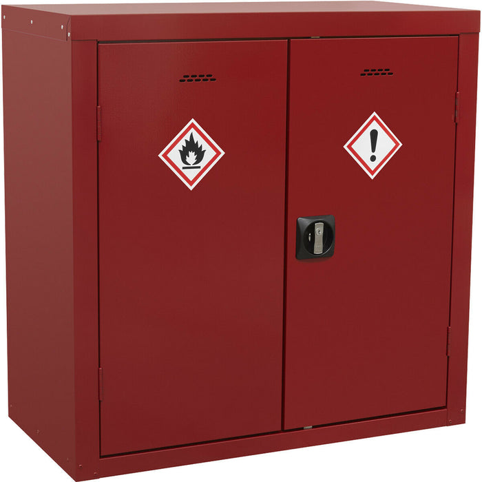 Agrochemical Substance Cabinet - 900 x 460 x 900mm - 2 Door - 2-Point Key Lock Loops
