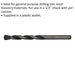 8 x 120mm Rotary Impact Drill Bit - Straight Shank - Masonry Material Drill Loops