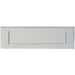 Inward Opening Letterbox Plate 242mm Fixing Centres 278 x 95mm Polished Chrome Loops