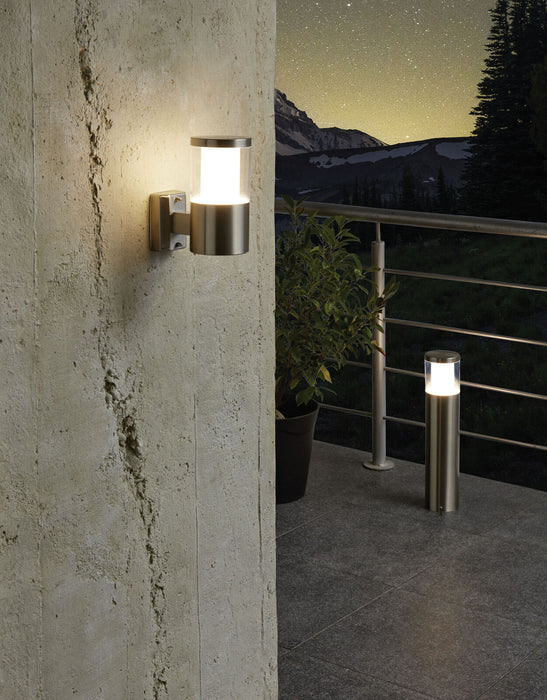 4 PACK IP44 Outdoor Pedestal Light Stainless Steel 3.7W LED Wall Post Lamp Loops