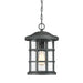 Outdoor IP44 1 Bulb Chain Lantern Earth Black LED E27 60W Loops