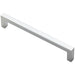 Square Block Pull Handle 170 x 10mm 160mm Fixing Centres Polished Chrome Loops