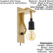 LED Wall Light / Sconce Modern Wood & Rope Hangman Lamp 1 x 10W E27 Bulb Loops