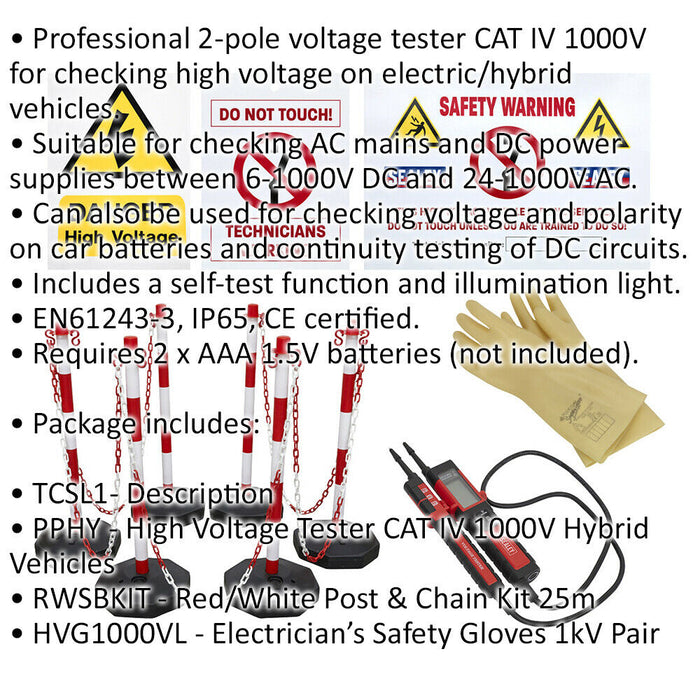 High Voltage Maintenance Kit - Electric Hybrid Vehicle Testing Safety Equipment Loops