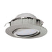 Wall / Ceiling Flush Downlight Satin Nickel Plastic 6W Built in LED Loops