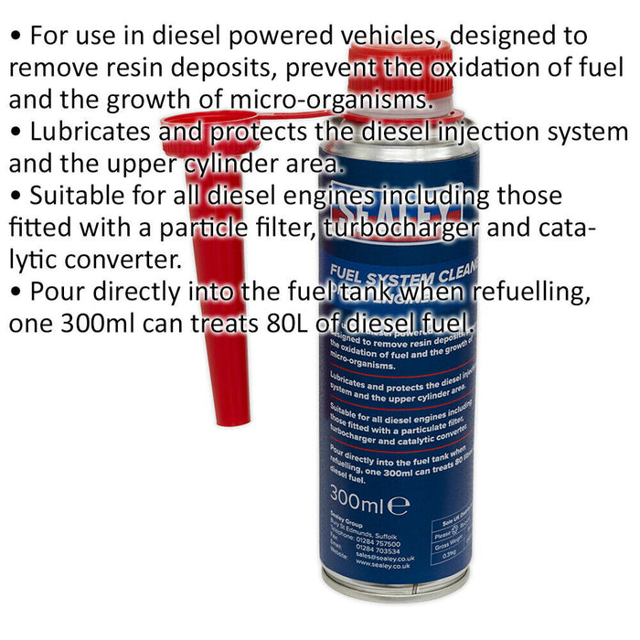 300ml Fuel System Cleaner - Prevents Oxidation of Fuel - For Diesel Engines Loops