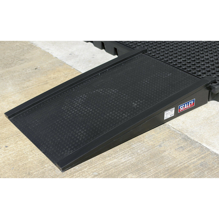 Heavy Duty Work Floor Ramp - Compatible with ys04061 - Anti-Slip Texture Loops