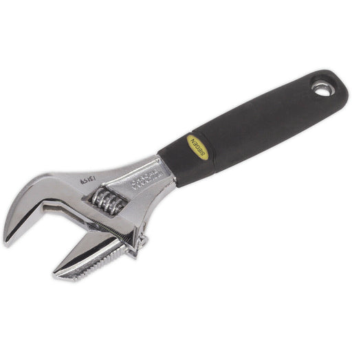 200mm Adjustable Wrench - 40mm Extra-Wide Jaw Capacity - Metric Calibration Loops