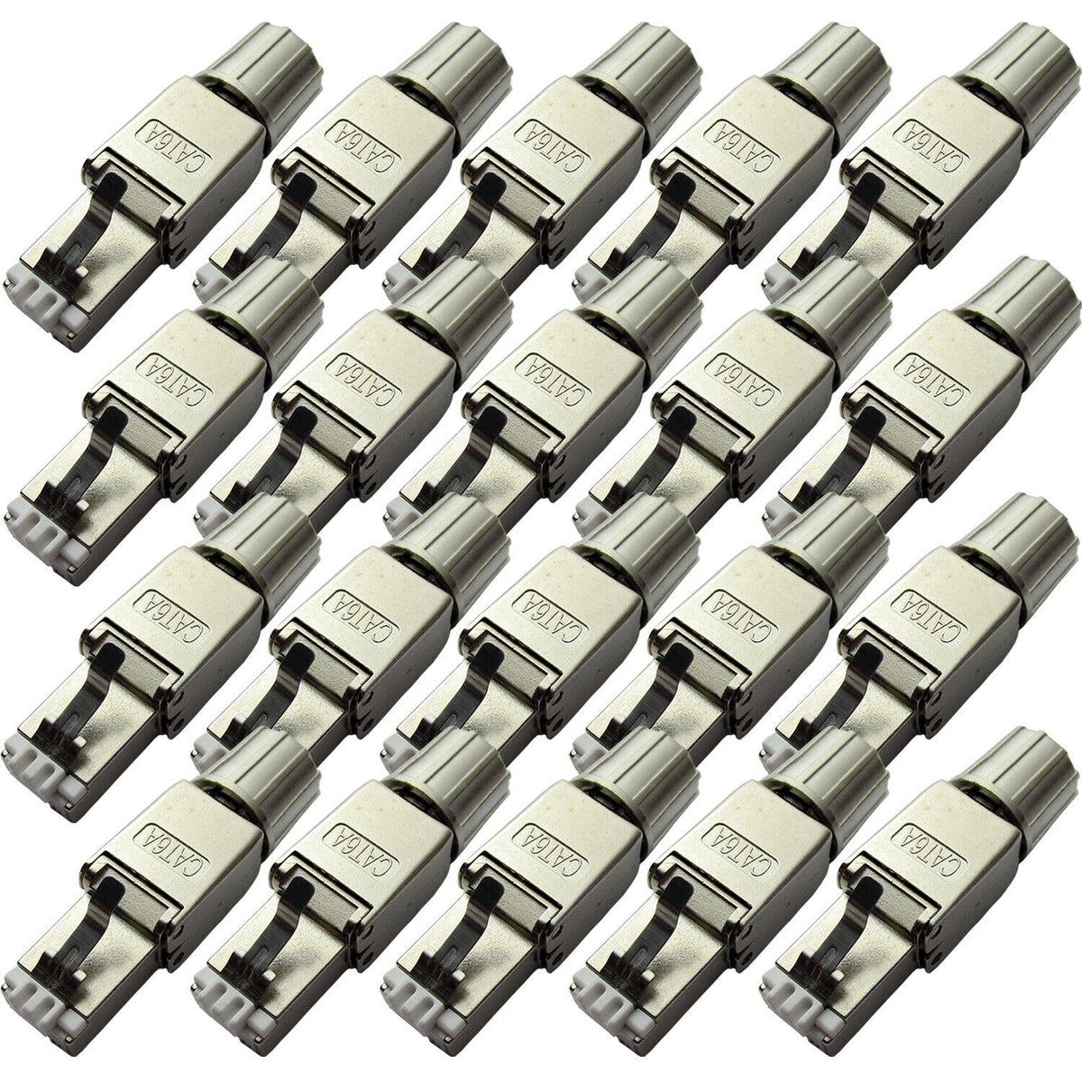 20x RJ45 CAT6a Tool less Connectors & Boot FTP Shielded Outdoor Ethern —  LoopsDirect