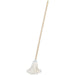 225g Pure Yarn Cotton Mop - Highly Absorbent Cotton Head - Wooden Handle Loops