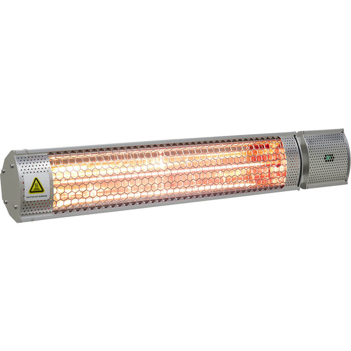 2000W Infrared Short Wave Heater - Wall Mounted - High Efficiency - Outdoor IP55 Loops