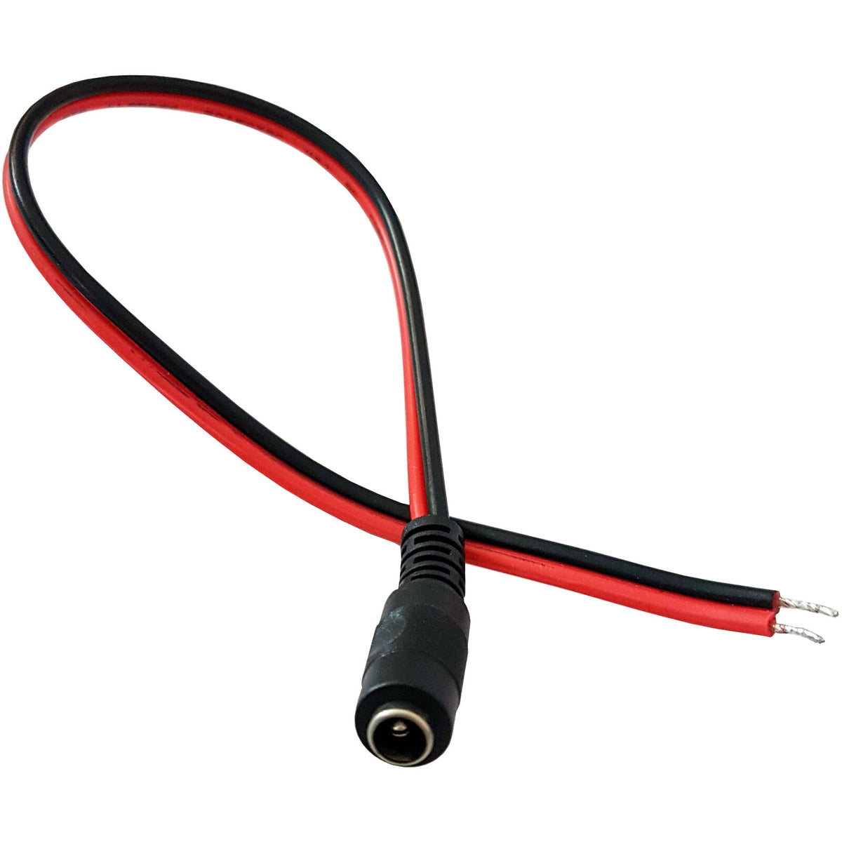0.3m DC Power Patch Cable Lead 5.5mm x 2.1mm Female — LoopsDirect