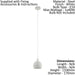 Pendant Light Colour White Powder Coated Steel Faceted Shade Bulb E14 1x40W Loops