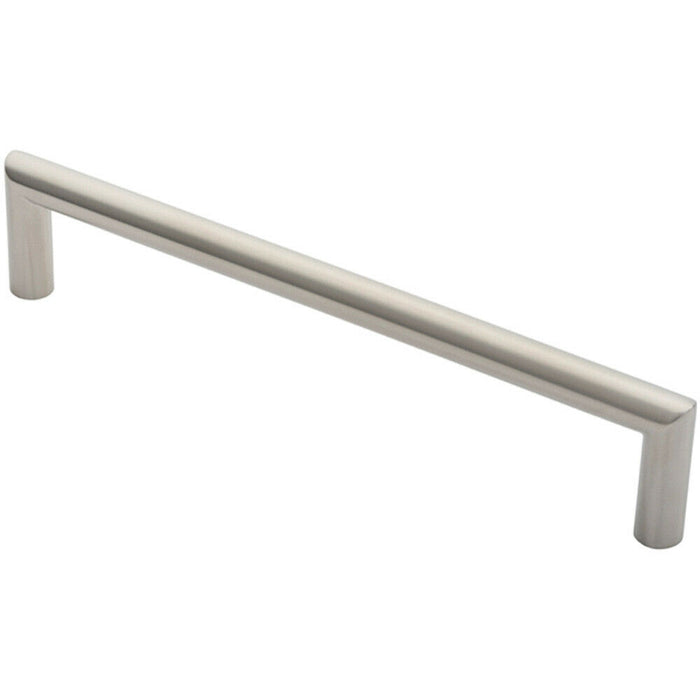 19mm Mitred Pull Door Handle 300mm Fixing Centres Satin Stainless Steel Loops