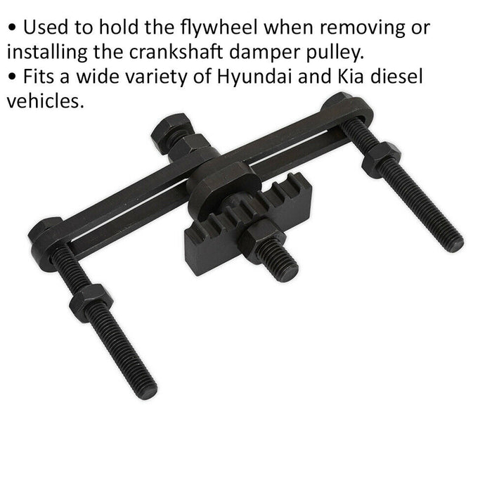 Flywheel Locking Tool - For Hyundai Kia Diesel Engines Crankshaft Damper Pulley Loops