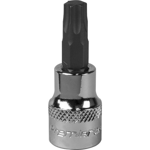T45 TRX Star Socket Bit - 3/8" Square Drive - PREMIUM S2 Steel Head Knurled Grip Loops