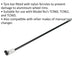 1015mm Aluminium Wheel Tyre Bar - Anti Damage Nylon Ferrules Tyre Changing Tool Loops